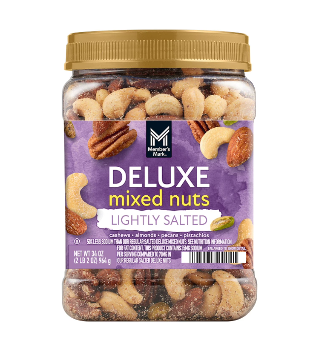 Member's Mark Lightly Salted Deluxe Mixed Nuts, 34 oz.