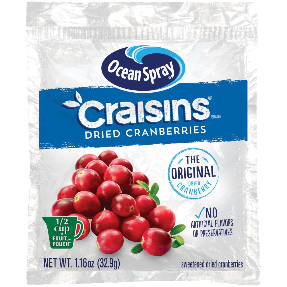 Craisins Original 1.16 oz pouch, front
