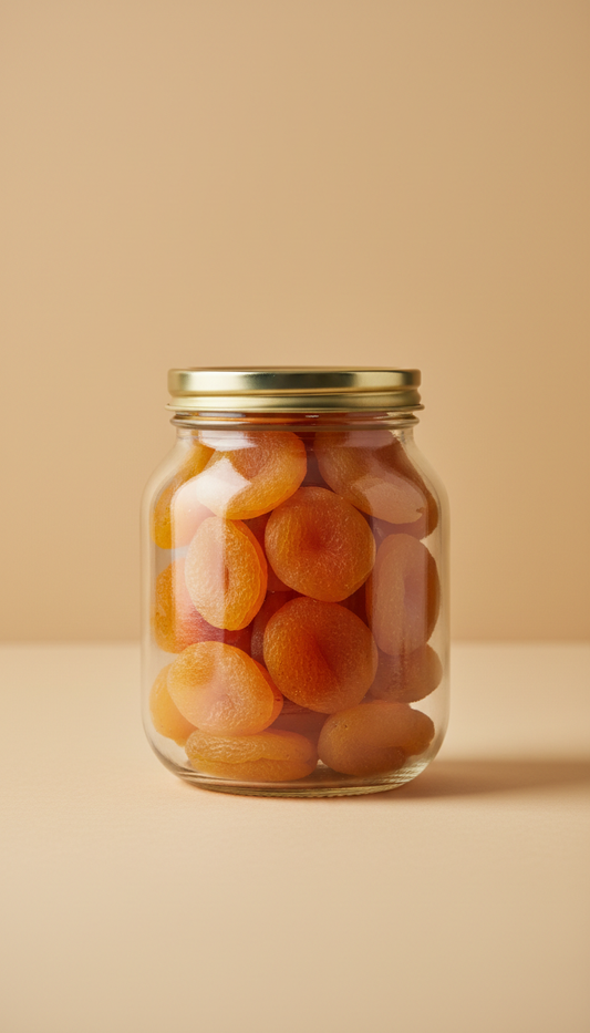 Sun-Dried Apricots Glass Jar