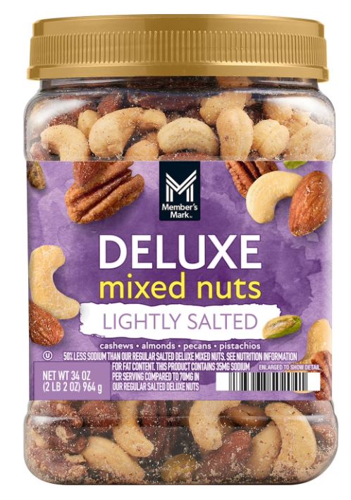 Member's Mark Lightly Salted Mixed Nuts 6x34 oz