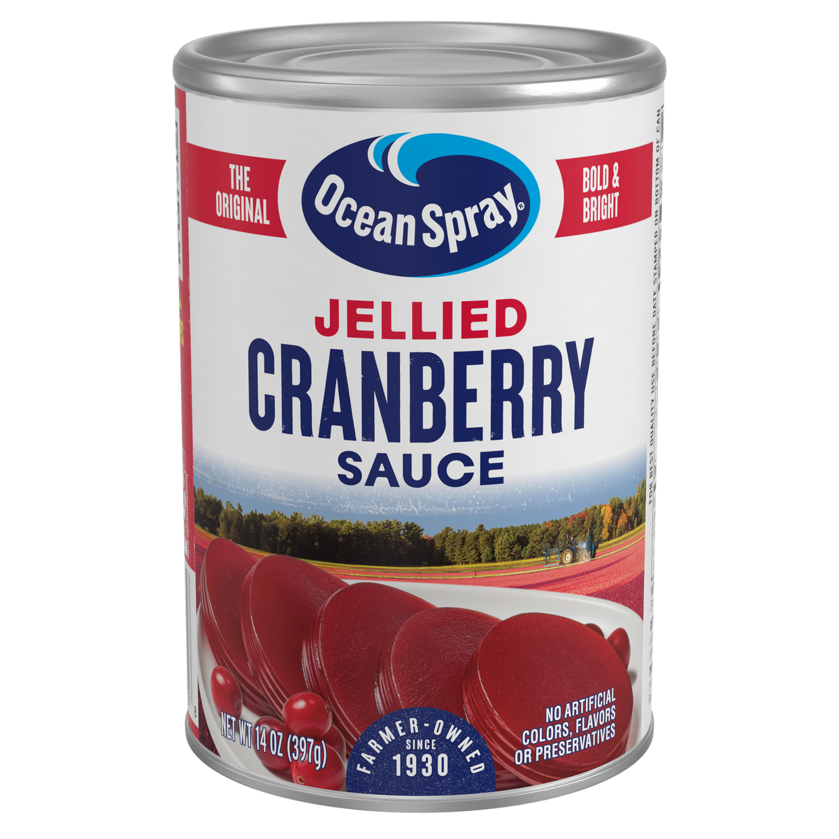 Ocean Spray Jellied Cranberry Sauce can