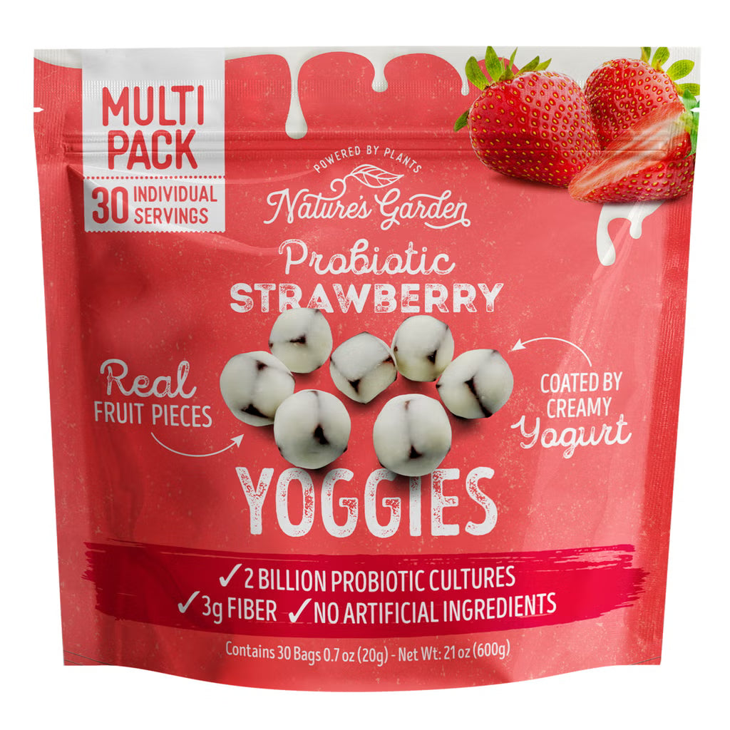 Nature's Garden Probiotic Strawberry Yoggies - 30 x 20g