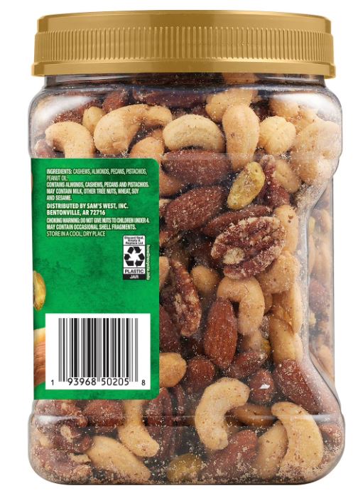 Member's Mark Unsalted Mixed Nuts 6x34 oz
