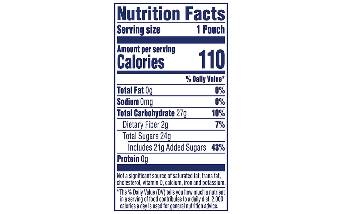 Craisins Cherry nutrition facts