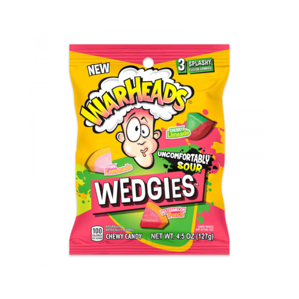 Warheads Wedgies, Peg Bag - 1 x 99g