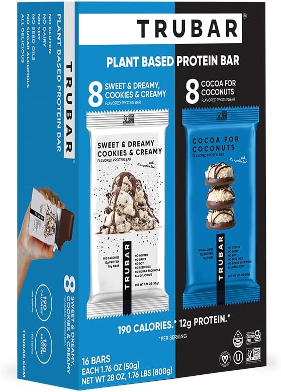 True Bar Protein Bar, Variety Pack - 16 x 50g