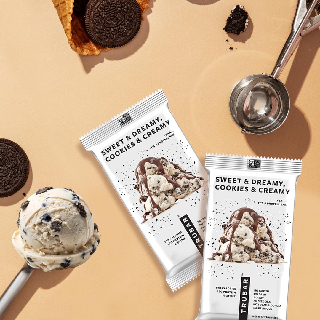 True Bar Protein Bar, Cookies & Creamy - 1 x 50g