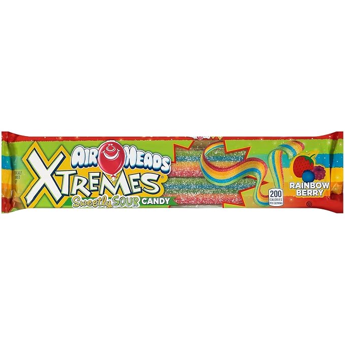Airheads Xtremes Sour Belts - 1 x 57g