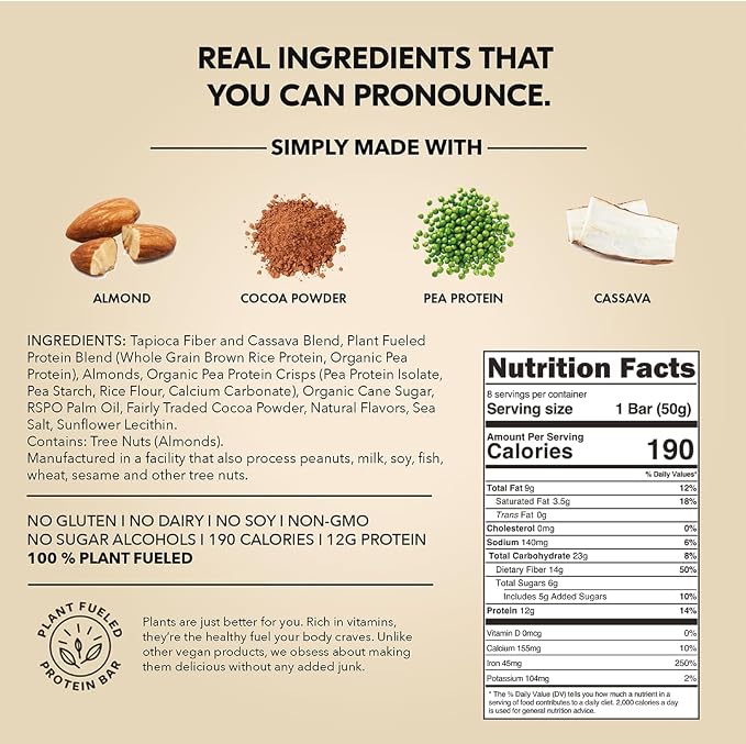 True Bar Protein Bar, Cookies & Creamy - 1 x 50g
