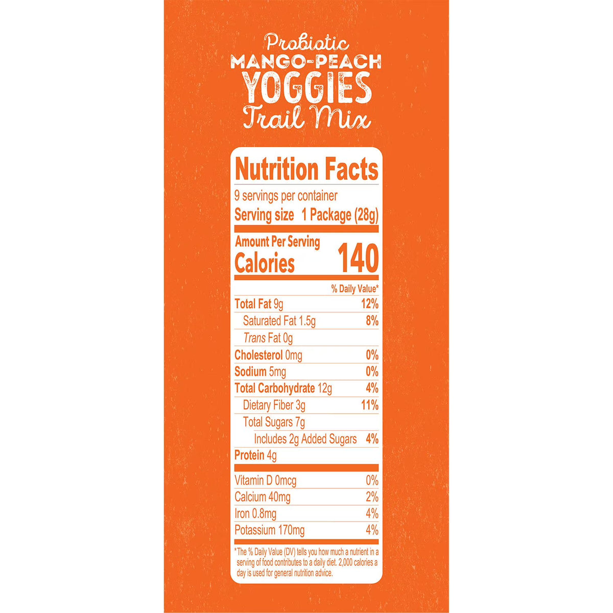 Nature's Garden Yoggies Trail Mix Pack, Mango Peach & Lemon Berry - 18 x 28g