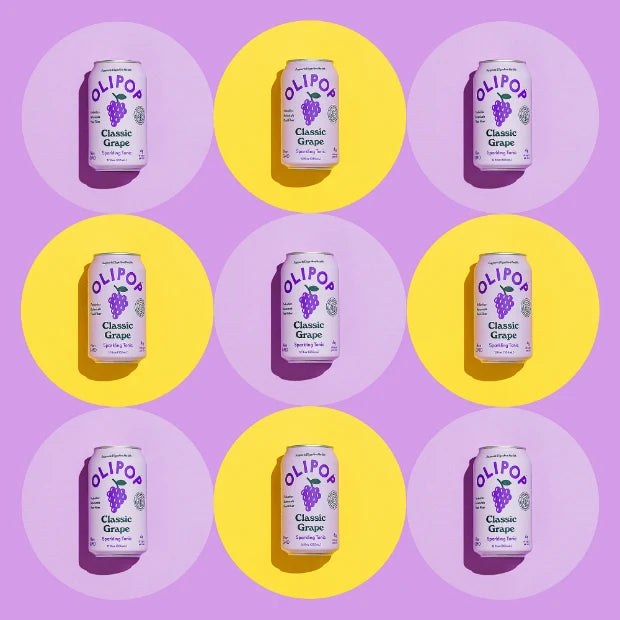 Olipop Soda, Classic Grape - 355mL