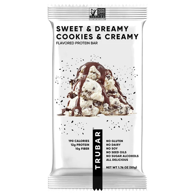 True Bar Protein Bar, Cookies & Creamy - 1 x 50g