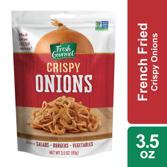 Fresh Gourmet Crispy Onions, Lightly Salted - 1 x 99g