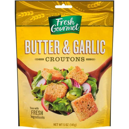 Fresh Gourmet Butter & Garlic Croutons 5 OZ