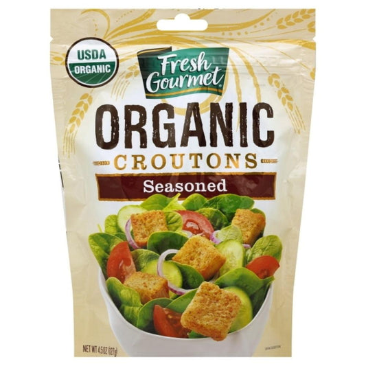 Fresh Gourmet Organic Seasoned Croutons 4.5 OZ