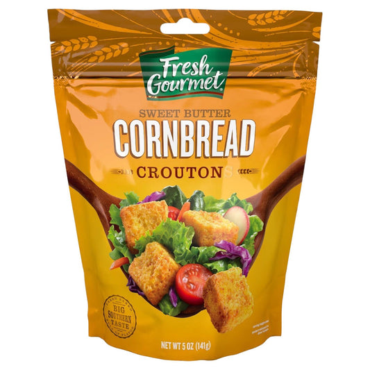 Fresh Gourmet Sweet Butter Cornbread Croutons 5 OZ