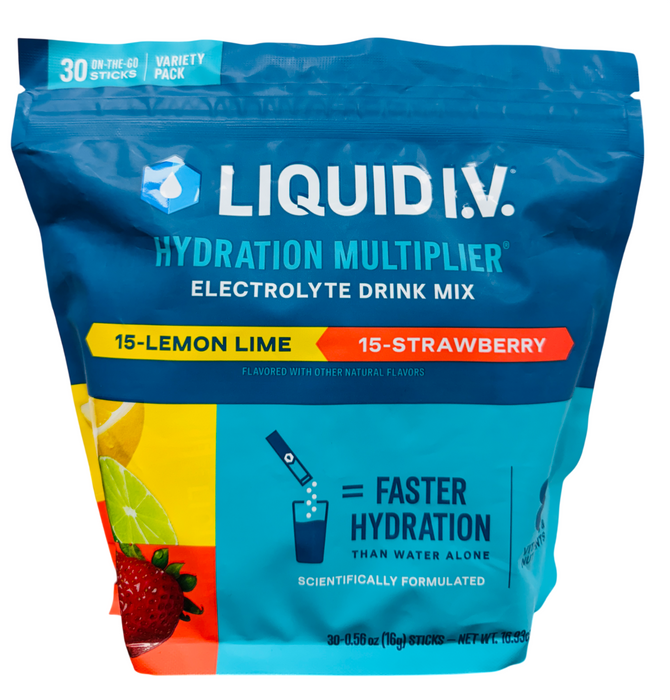 Liquid I.V. Hydration Multiplier Lemon Lime & Strawberry variety pack