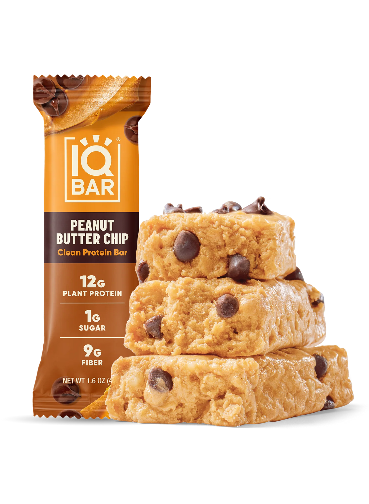 IQBAR Peanut Butter Chip Single Pack - 1 x 45g