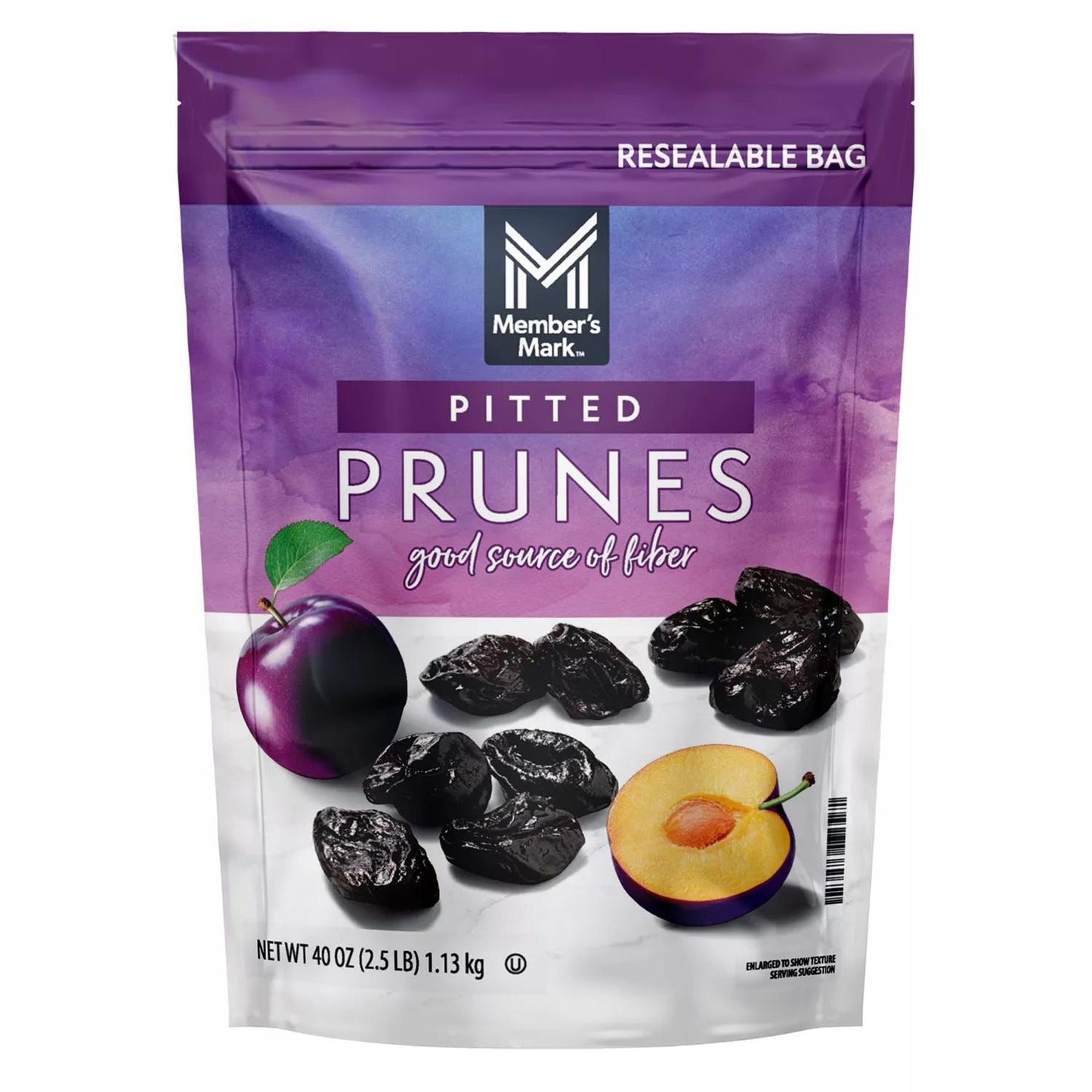 Member's Mark Pitted Prunes 40 OZ front