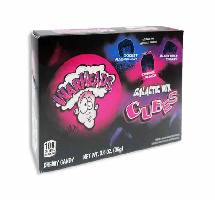 Warheads Galactic Sour Cubes, Theater Box - 1 x 99g