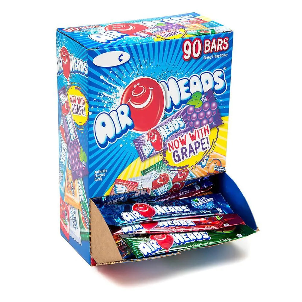 Airheads Chewy Fruit Candy, Variety Pack - 90 x 16g