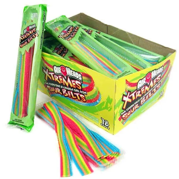 Airheads Xtremes Sour Belts - 1 x 57g