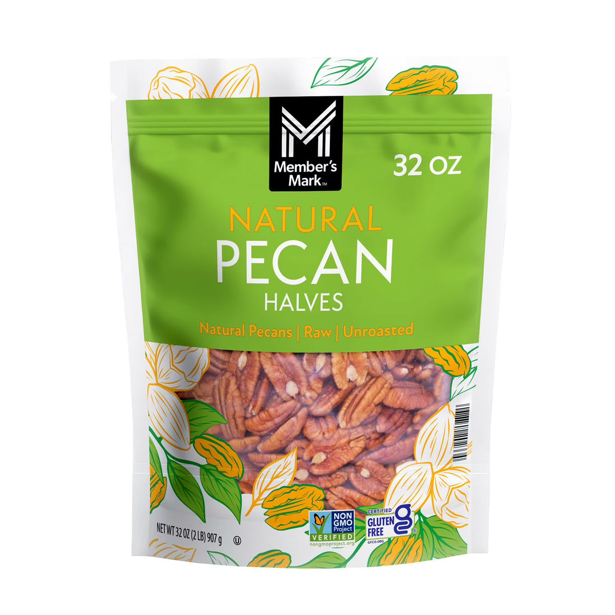 Member's Mark Natural Pecan Halves - 1 x 907g