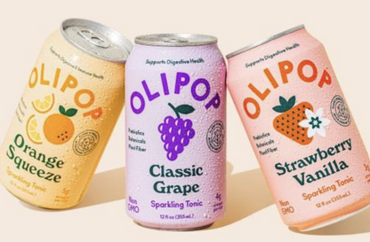 OLIPOP BOX - STRAWBERRY/ LEMON LIME /WHITE PEACH