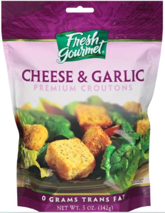 Fresh Gourmet Cheese & Garlic Premium Croutons - 1 x 142g