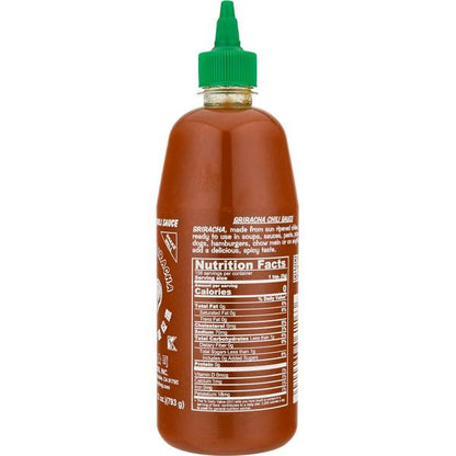 Sriracha Hot Chili Sauce 28oz nutrition facts