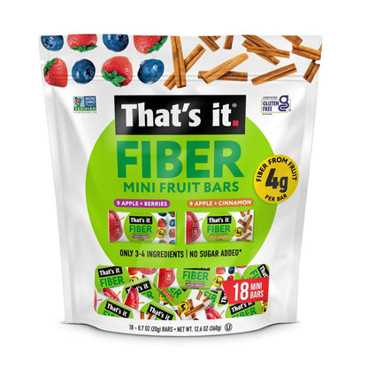 That's It Fiber Mini Fruit Bar 18x20 grams